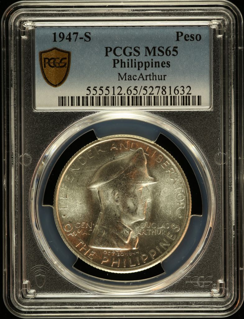 Philippines Peso 1947 S PCGS MS65 0150230