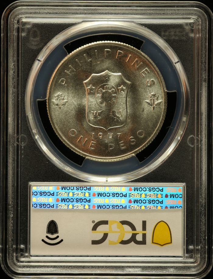 Philippines Peso 1947 S PCGS MS65 0150230Philippines Peso 1947 S PCGS MS65 0150230 - Image 2