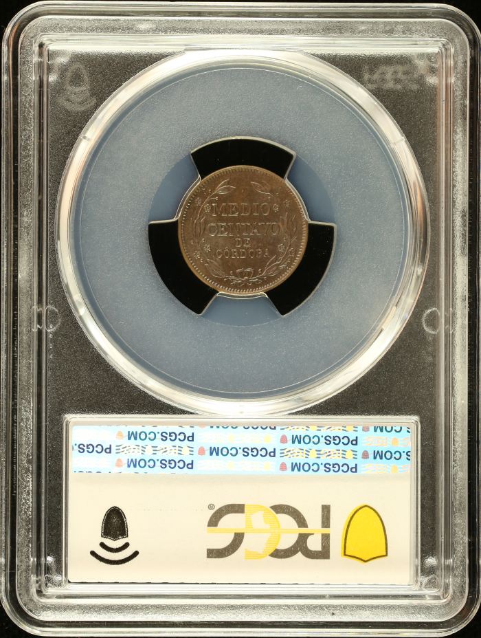 Nicaragua 1/2 Centavo 1912 H PCGS MS63BN 0151036Nicaragua 1/2 Centavo 1912 H PCGS MS63BN 0151036 - Image 2