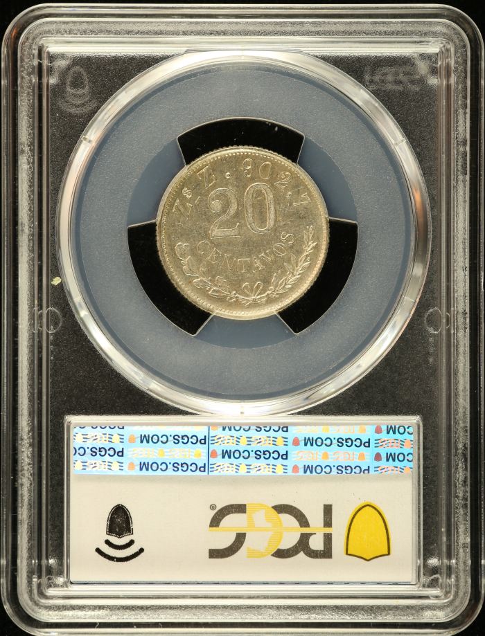 Republic Silver & Minors 20 Centavo 1903 Zs Z PCGS MS63 0151547Republic Silver & Minors 20 Centavo 1903 Zs Z PCGS MS63 0151547 - Image 2