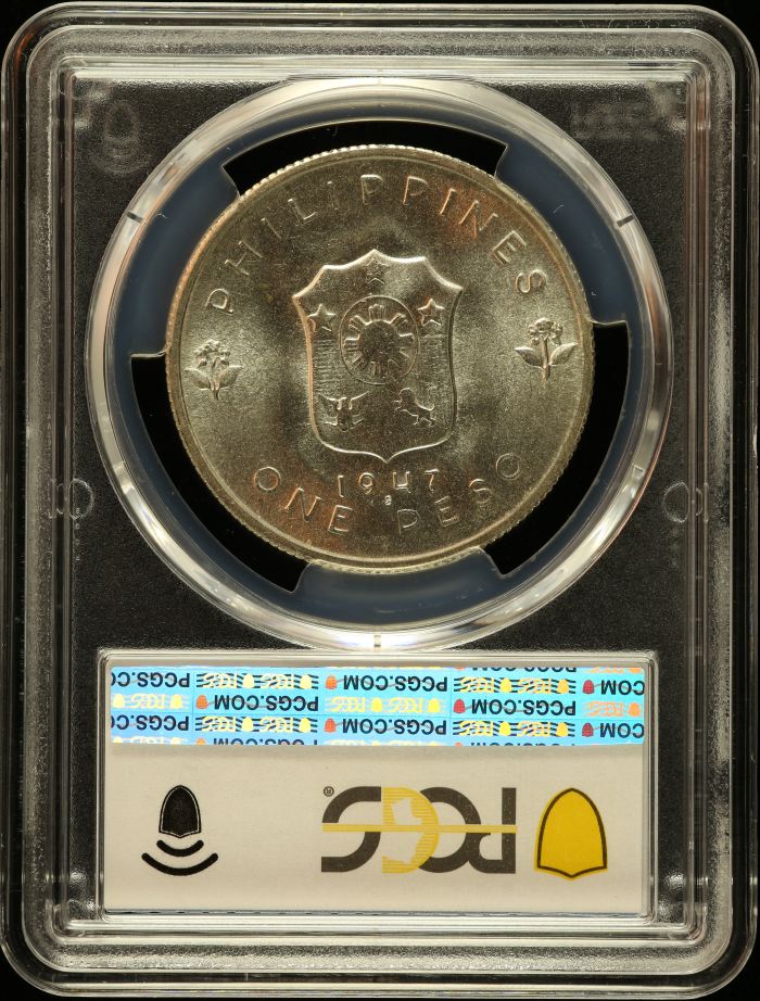 Philippines Peso 1947 S PCGS MS64 0150231Philippines Peso 1947 S PCGS MS64 0150231 - Image 2