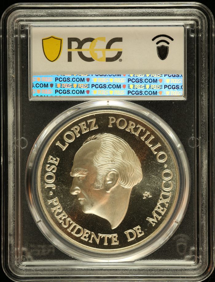 Medals & Tokens Juan Carlos I - Lopez Portillo Silver Medal 1978 Mo PCGS SP67 0150790Medals & Tokens Juan Carlos I - Lopez Portillo Silver Medal 1978 Mo PCGS SP67 0150790 - Image 2