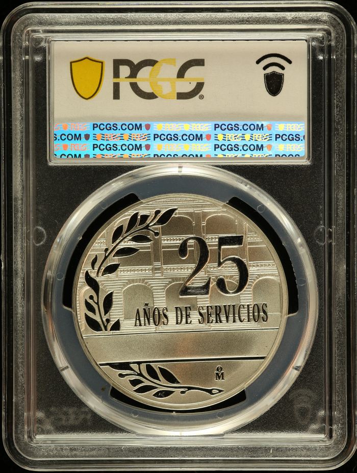 Medals & Tokens Public Education Secretariat - 25 Yrs of Service Silver Medal Mo PCGS SP70 0150791Medals & Tokens Public Education Secretariat - 25 Yrs of Service Silver Medal Mo PCGS SP70 0150791 - Image 2