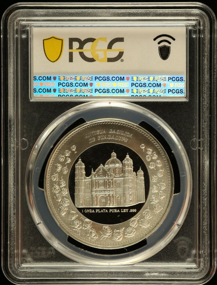 Medals & Tokens Pope John Paul II 1oz Basilica Guadalupe Silver Medal 1990 Mo PCGS PR68DCAM 0150794Medals & Tokens Pope John Paul II 1oz Basilica Guadalupe Silver Medal 1990 Mo PCGS PR68DCAM 0150794 - Image 2