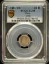 Peru 1/2 Real 1861 LIMA YB PCGS AU53 0151204