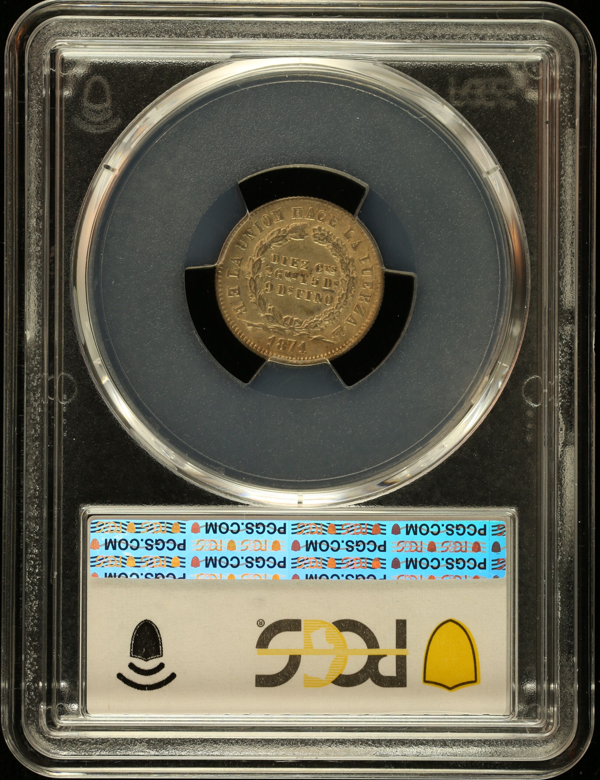 Bolivia Latin American Coins Bolivia 10 Centavo 1871 Pts ER PCGS MS62 0151049 Bolivia 10 Centavo 1871 Pts ER PCGS MS62 0151049Bolivia 10 Centavo 1871 Pts ER PCGS MS62 0151049 - Image 2