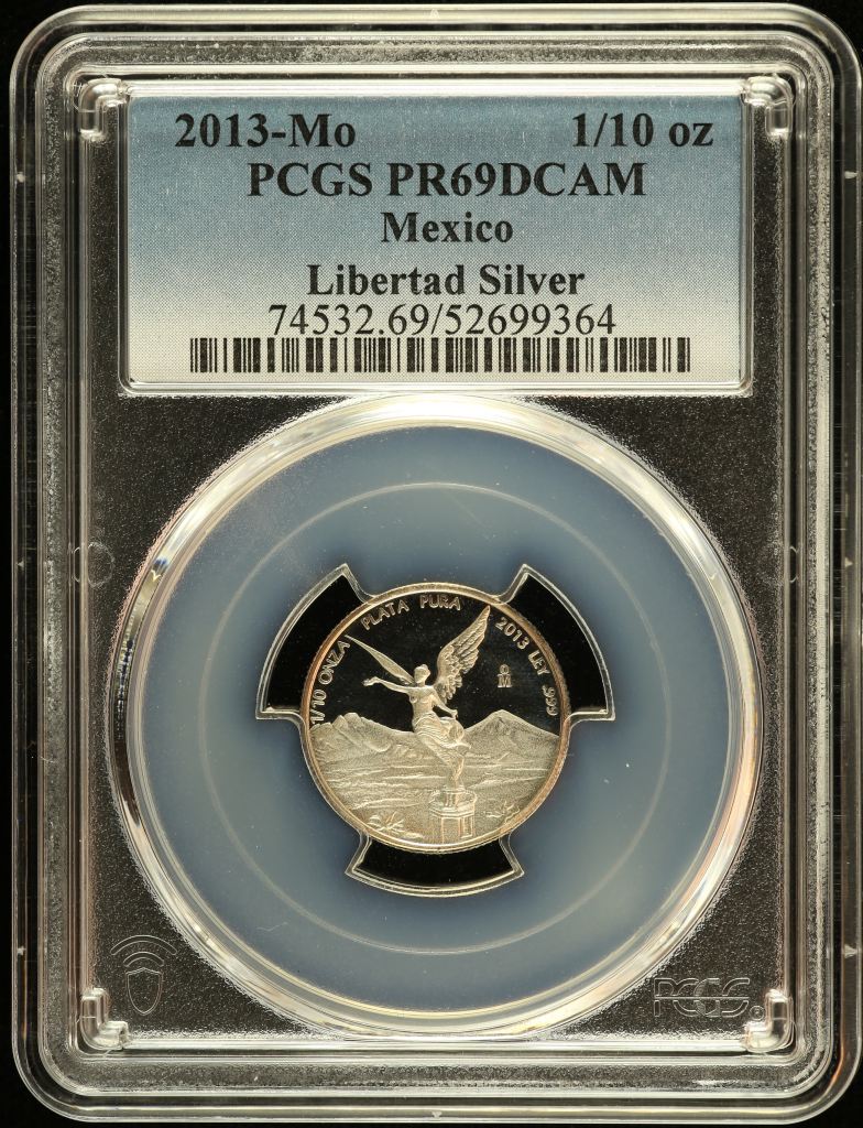 Modern Silver & Minors 1/10 Onza 2013 Mo PCGS PR69DCAM 0151251