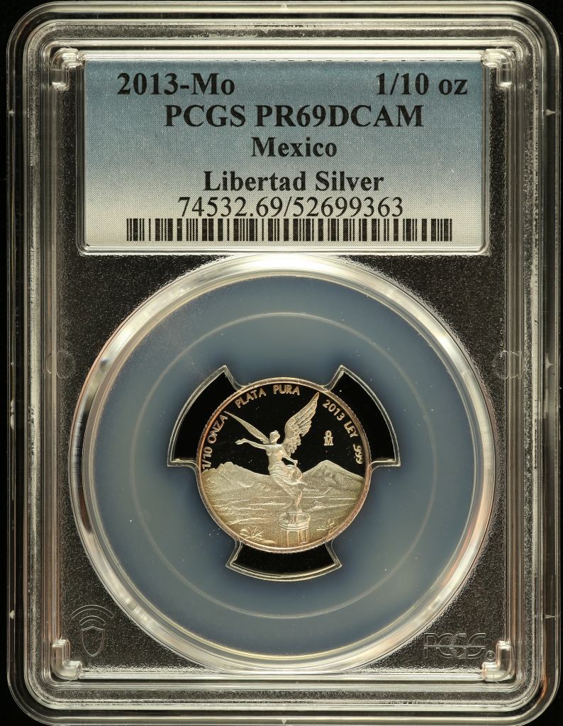 Modern Silver & Minors 1/10 Onza 2013 Mo PCGS PR69DCAM 0151252