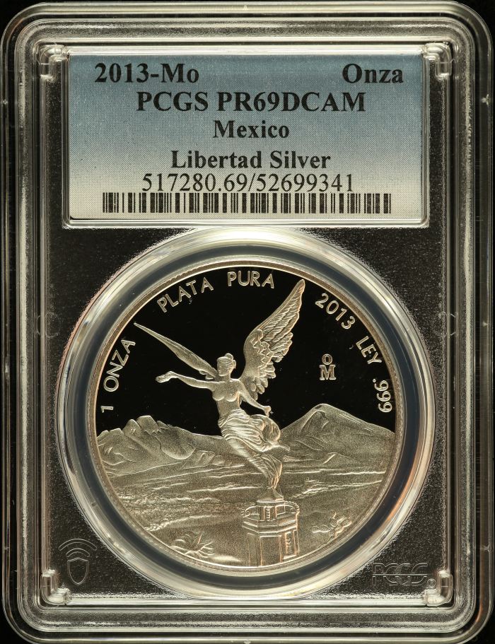 Modern Silver & Minors Onza 2013 Mo PCGS PR69DCAM 0151255Modern Silver & Minors Onza 2013 Mo PCGS PR69DCAM 0151255