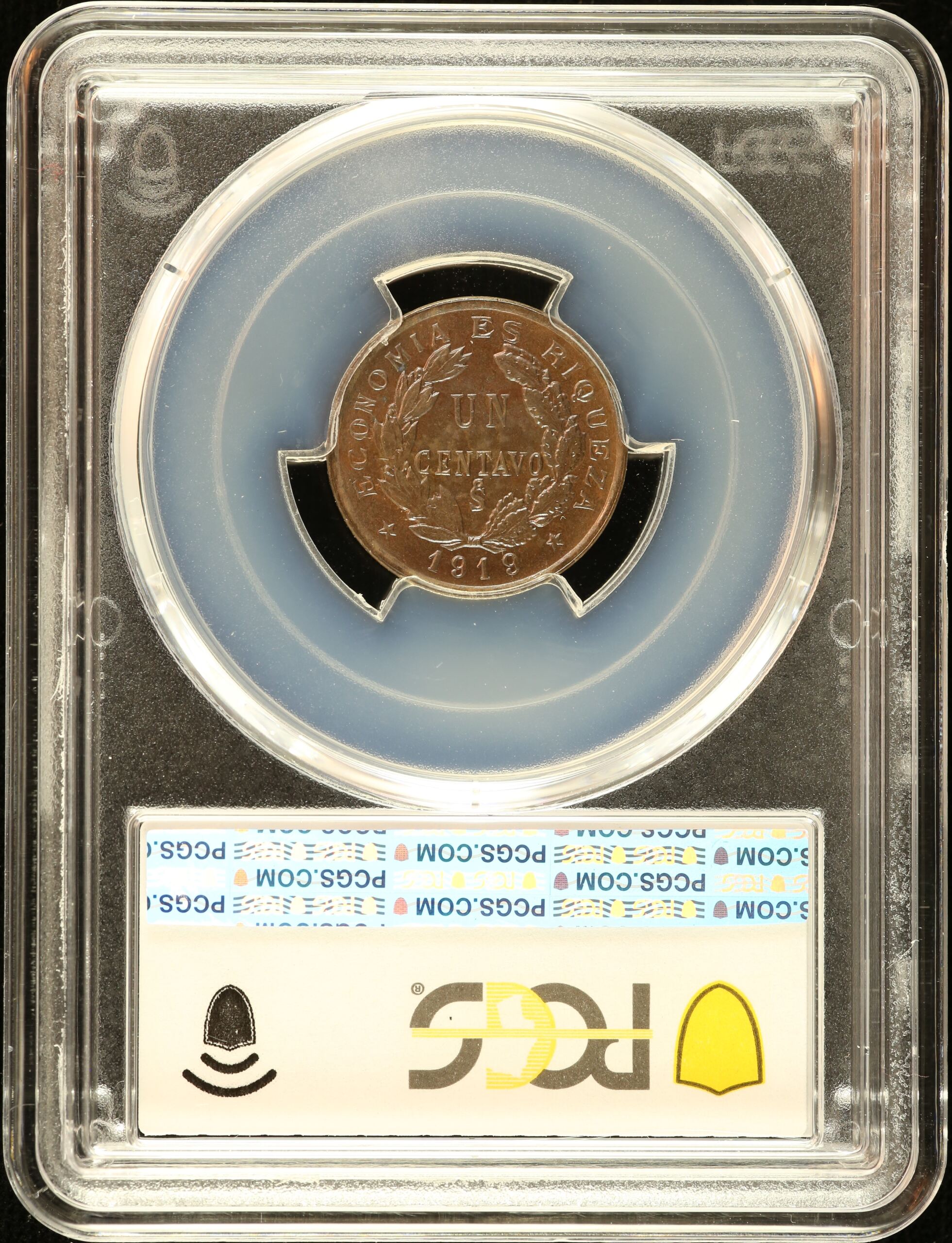 Chile Latin American Coins Chile Centavo 1919 So PCGS MS64BN 0151152 Chile Centavo 1919 So PCGS MS64BN 0151152Chile Centavo 1919 So PCGS MS64BN 0151152 - Image 2