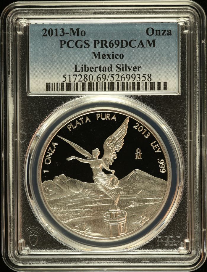 Modern Silver & Minors Onza 2013 Mo PCGS PR69DCAM 0151258Modern Silver & Minors Onza 2013 Mo PCGS PR69DCAM 0151258