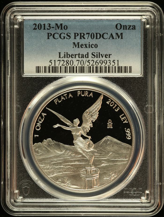 Modern Silver & Minors Onza 2013 Mo PCGS PR70DCAM 0151269Modern Silver & Minors Onza 2013 Mo PCGS PR70DCAM 0151269