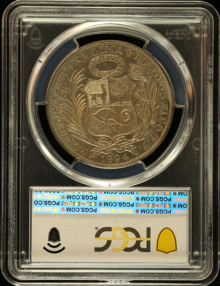 Peru Sol 1894 TF PCGS MS61 0151062Peru Sol 1894 TF PCGS MS61 0151062 - Image 2