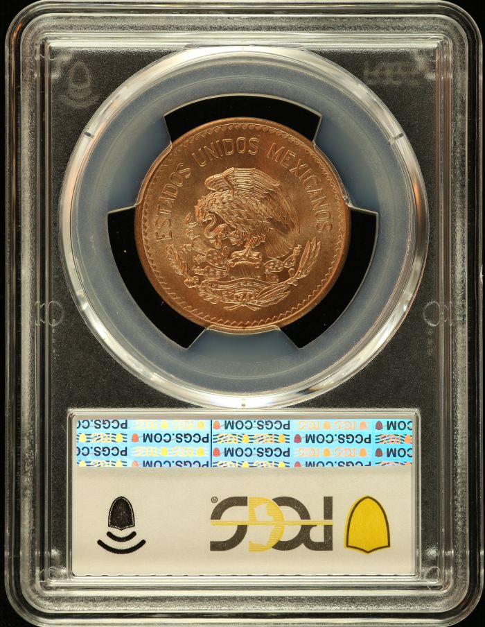 Modern Silver & Minors 20 Centavo 1955 Mo PCGS MS65RD 0151290Modern Silver & Minors 20 Centavo 1955 Mo PCGS MS65RD 0151290 - Image 2