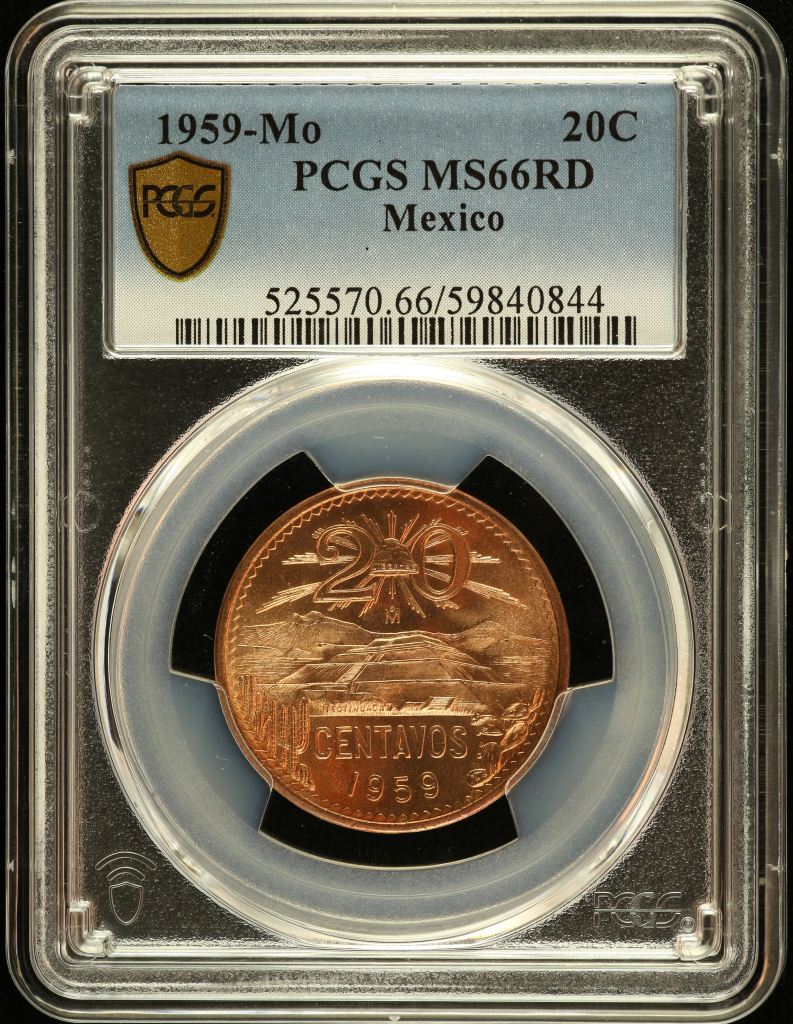 Modern Silver & Minors 20 Centavo 1959 Mo PCGS MS66RD 0151291