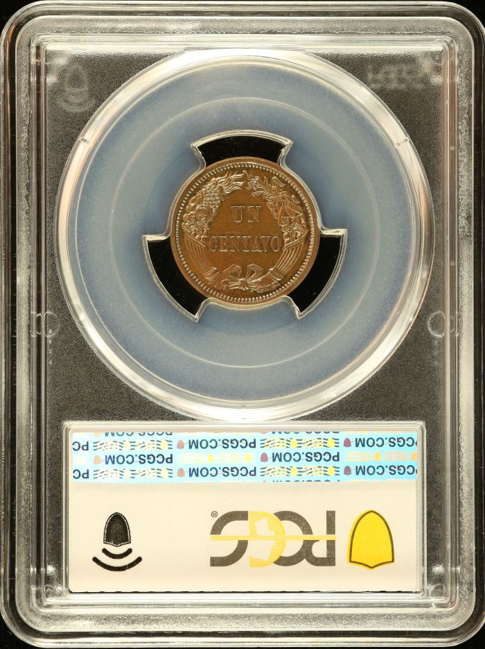 Peru Centavo 1863 PCGS MS64 0151234Peru Centavo 1863 PCGS MS64 0151234 - Image 2