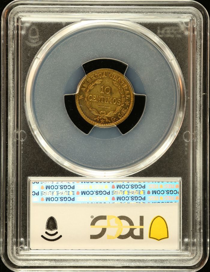 Costa Rica 10 Centavos 1921 GCR PCGS MS63 0151079Costa Rica 10 Centavos 1921 GCR PCGS MS63 0151079 - Image 2
