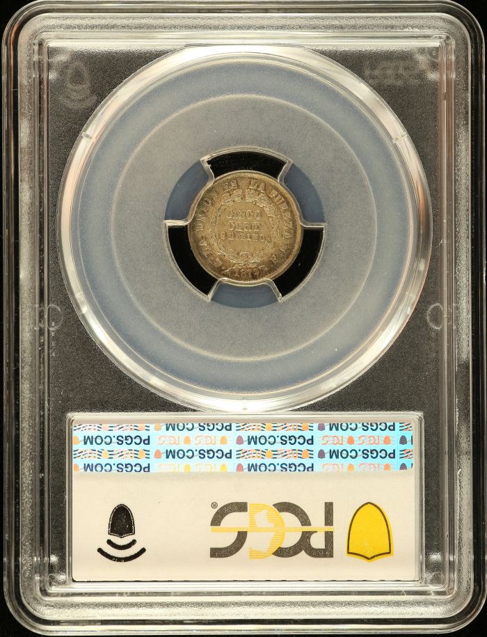 Bolivia 5 Centavo 1872 Pts FE PCGS AU58 0151174Bolivia 5 Centavo 1872 Pts FE PCGS AU58 0151174 - Image 2