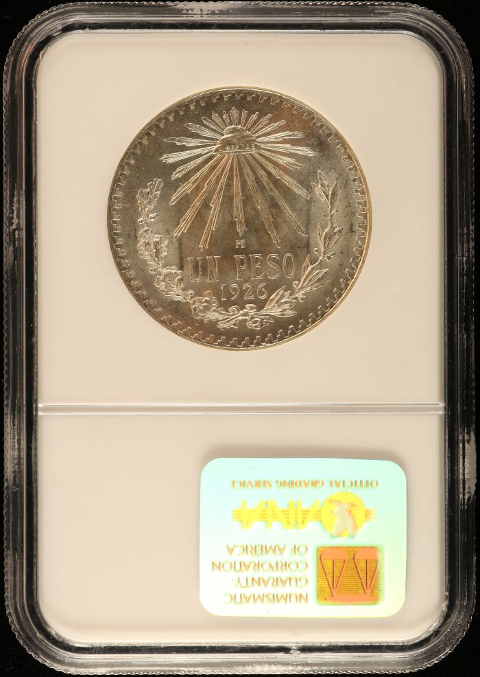 Modern Silver & Minors Peso 1926 M NGC MS66 0151296Modern Silver & Minors Peso 1926 M NGC MS66 0151296 - Image 2