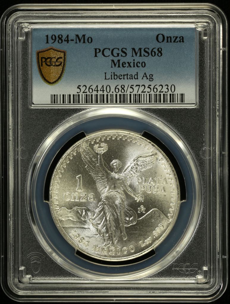 Modern Silver & Minors Onza 1984 Mo PCGS MS68 0151728