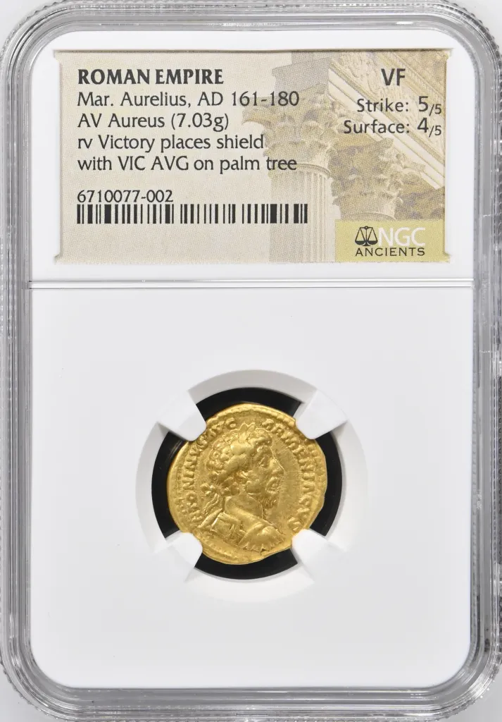 Roman Imperial Marcus Aurelius 161-180 AD AV Aureus NGC VF 0151737