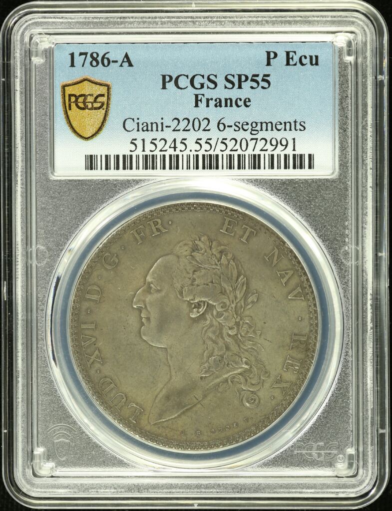 France Ecu 1786 A PCGS SP55 0151780
