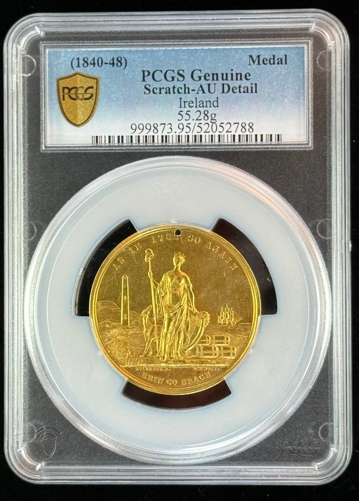 Europe Ireland World Coins Ireland Gold Medal (1840-48) PCGS AU Detail 0151788 Ireland Gold Medal (1840-48) PCGS AU Detail 0151788