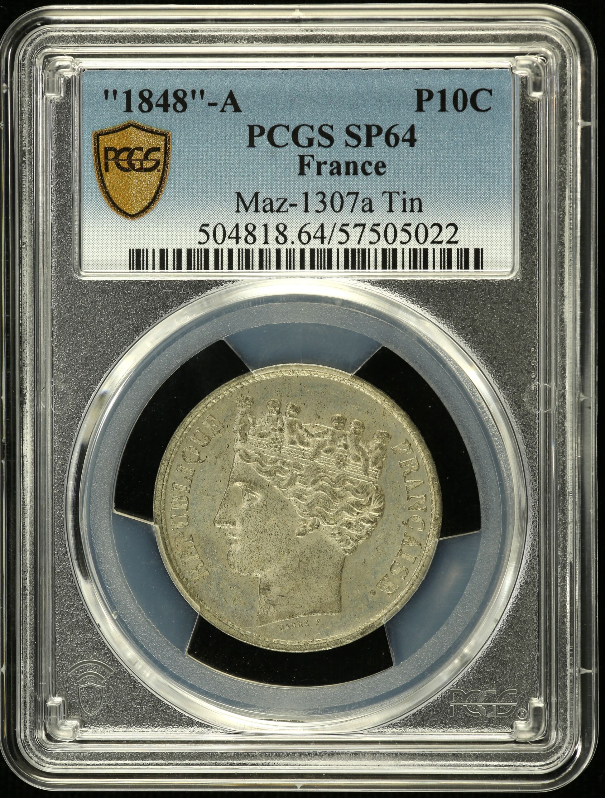 Germany Sechsling 1850 TA PCGS MS64BN 0151794