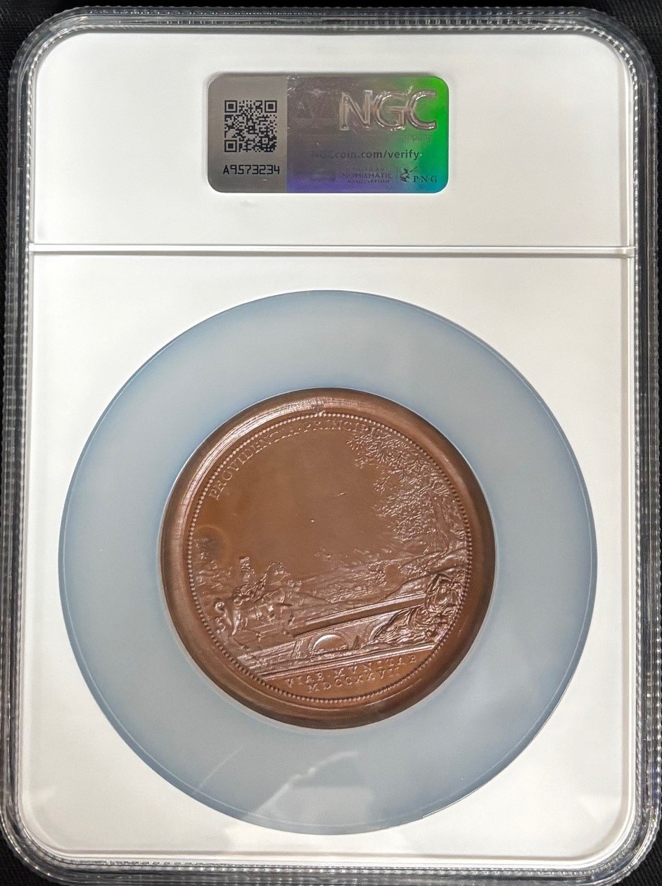 Europe  France  World Coins France Bronze Medal 1727 WURZB-5129 NGC MS64BN 0151818 France Bronze Medal 1727 WURZB-5129 NGC MS64BN 0151818France Bronze Medal 1727 WURZB-5129 NGC MS64BN 0151818 - Image 2