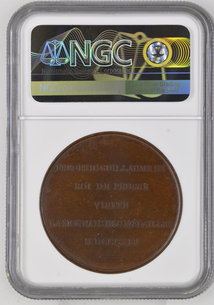 Germany Royal Paris Mint VIsit Bronze Medal 1814 Prussia Marienburg-3736 NGC MS64BN 0151823Germany Royal Paris Mint VIsit Bronze Medal 1814 Prussia Marienburg-3736 NGC MS64BN 0151823 - Image 2