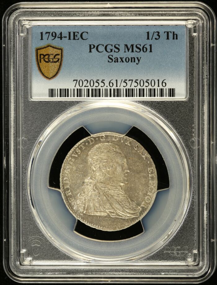 Germany 1/3 Taler 1794 PCGS MS61 0151844Germany 1/3 Taler 1794 PCGS MS61 0151844