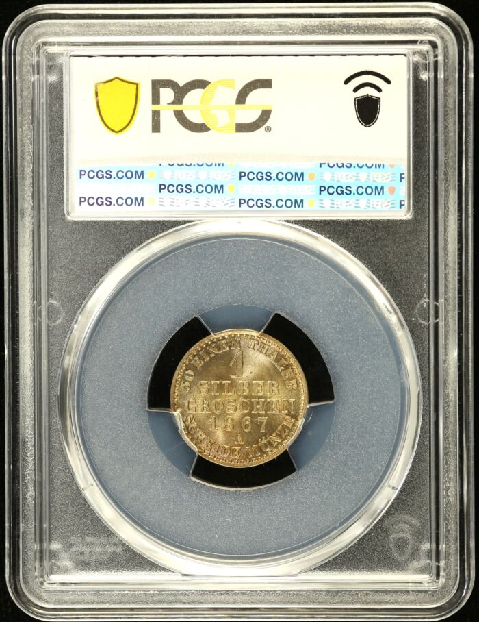 Germany Silver Groschen 1867 A KM-485 PCGS MS66 0151847Germany Silver Groschen 1867 A KM-485 PCGS MS66 0151847 - Image 2