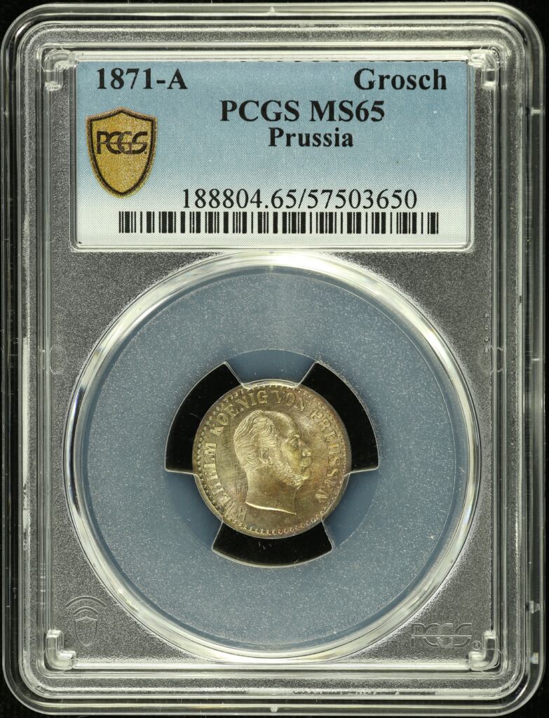 Germany Silver Groschen 1871 A PCGS MS65 0151849