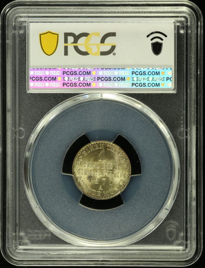 Germany Silver Groschen 1871 A PCGS MS65 0151849Germany Silver Groschen 1871 A PCGS MS65 0151849 - Image 2