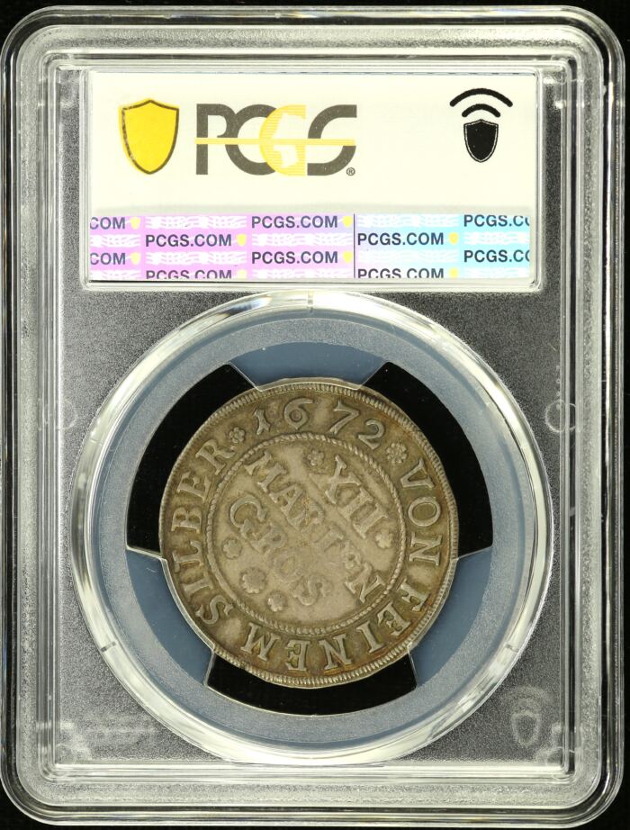 Germany 12 Mariengroschen 1672 KM-132 PCGS MS62 0151850Germany 12 Mariengroschen 1672 KM-132 PCGS MS62 0151850 - Image 2
