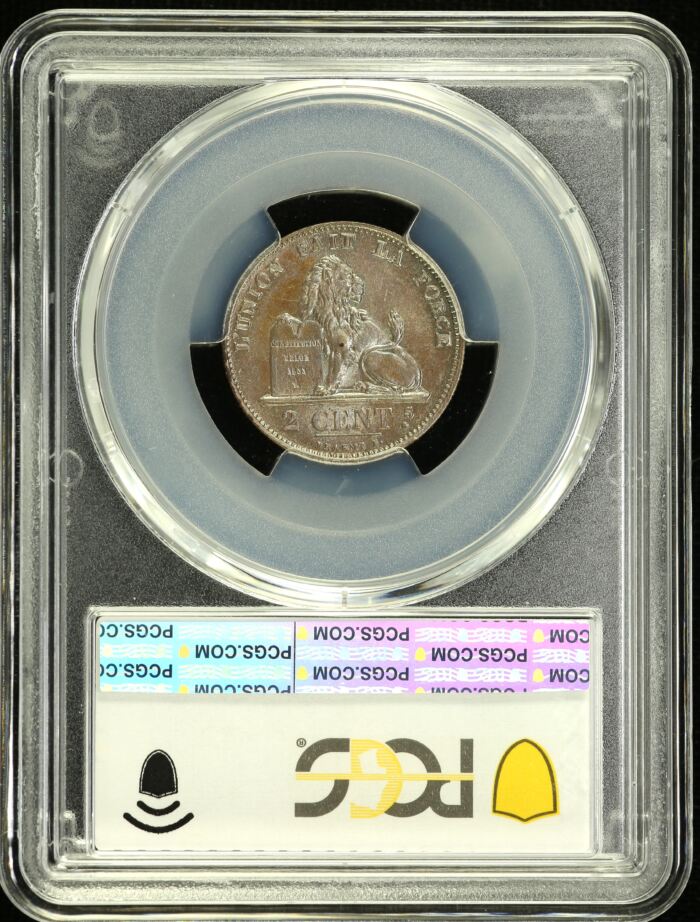 Belgium 2 Centimes 1876 0151863Belgium 2 Centimes 1876 0151863 - Image 2