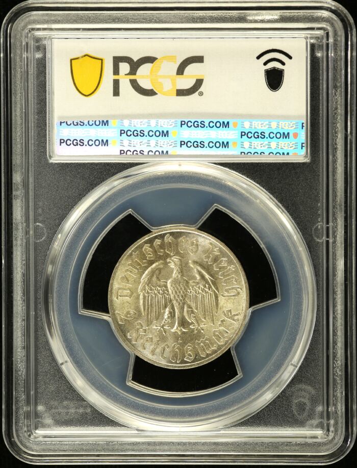 Germany 2 Mark 1933 A Luther J-352 PCGS MS64 0151867Germany 2 Mark 1933 A Luther J-352 PCGS MS64 0151867 - Image 2