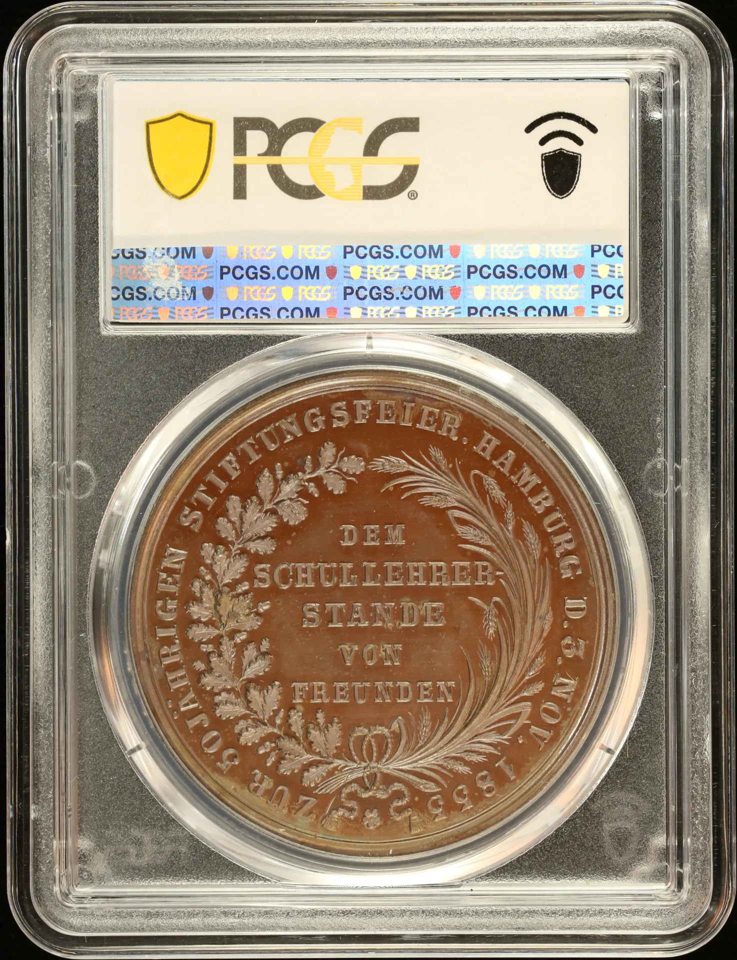 Europe Germany World Coins Germany Hamburg Bronze Medal 1855 PCGS SP64 0151881 Germany Hamburg Bronze Medal 1855 PCGS SP64 0151881Germany Hamburg Bronze Medal 1855 PCGS SP64 0151881 - Image 2