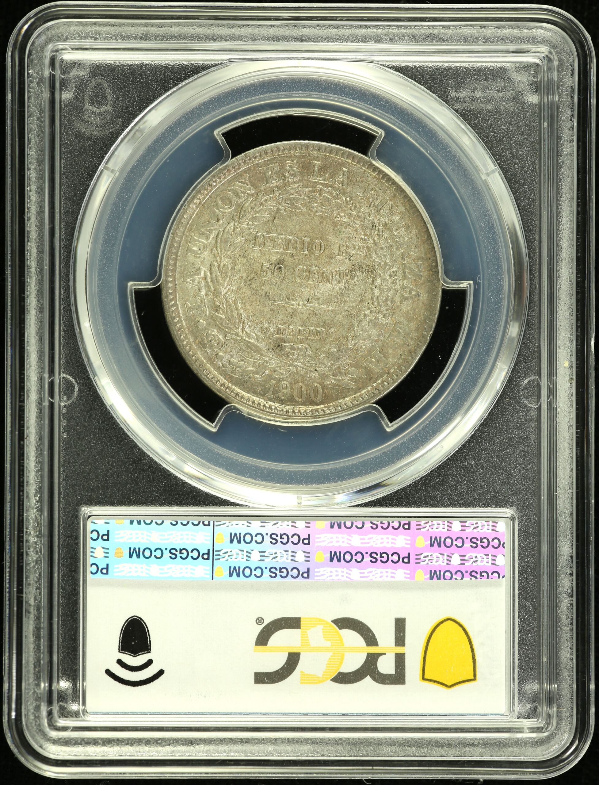 Bolivia  Latin American Coins Bolivia 50 Centavo 1900 Pts MM KM-161.5 PCGS MS62 0151886 Bolivia 50 Centavo 1900 Pts MM KM-161.5 PCGS MS62 0151886Bolivia 50 Centavo 1900 Pts MM KM-161.5 PCGS MS62 0151886 - Image 2