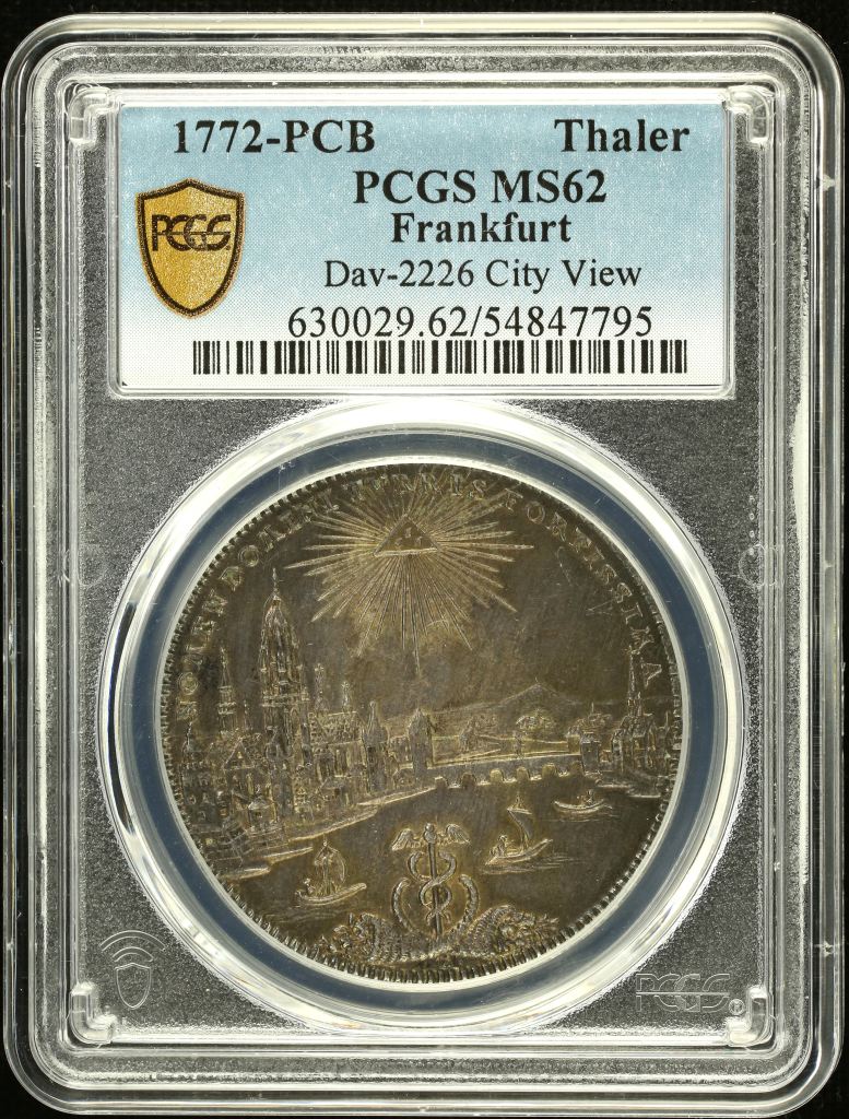 Germany Thaler 1772 PCB DAV-2226 PCGS MS62 0151887