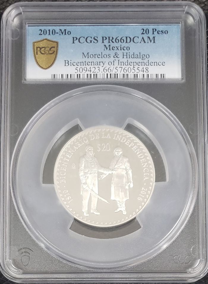 Modern Silver & Minors 20 Peso 2010 Mo PCGS PR66DCAM 0151994Modern Silver & Minors 20 Peso 2010 Mo PCGS PR66DCAM 0151994