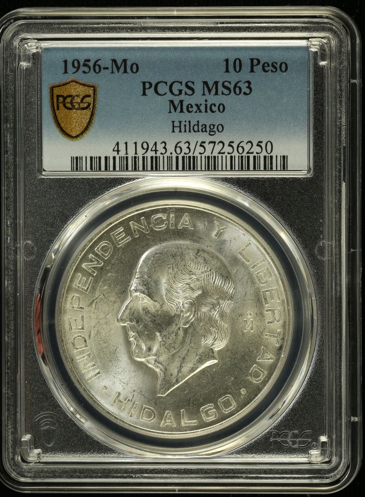 Modern Silver & Minors 10 Peso 1956 Mo PCGS MS63 0152034