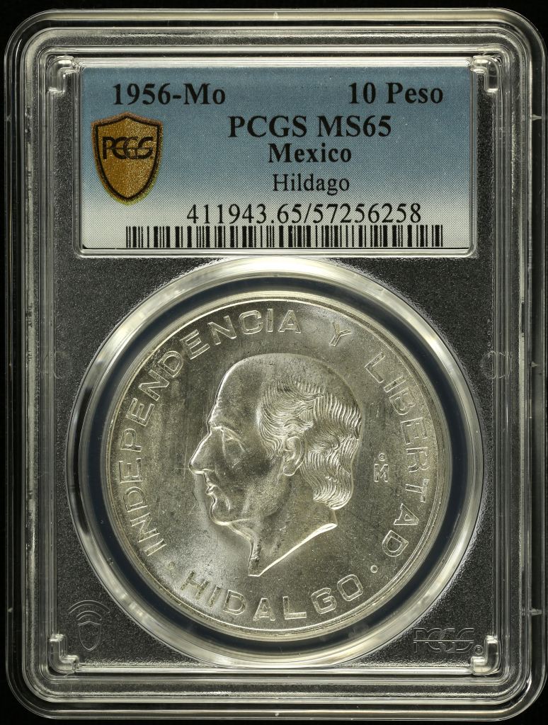 Modern Silver & Minors 10 Peso 1956 Mo PCGS MS65 0152057