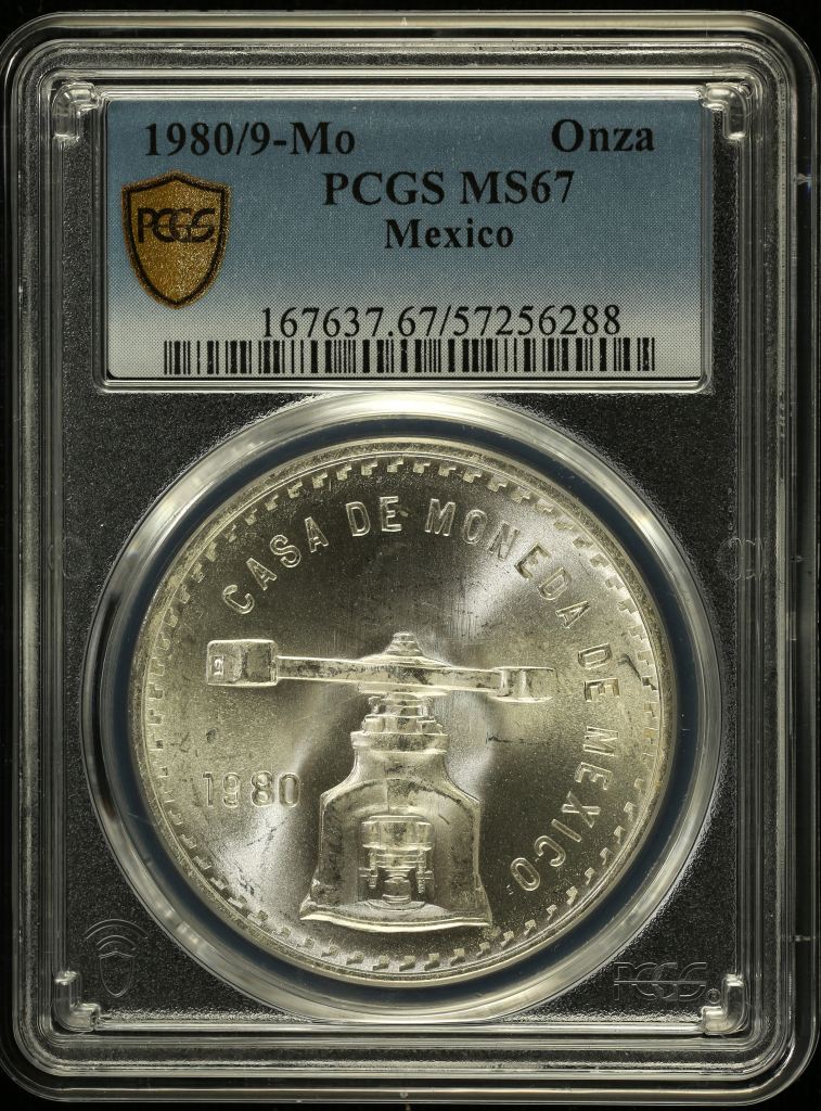Modern Silver & Minors Onza 1980/9 Mo PCGS MS67 0152062