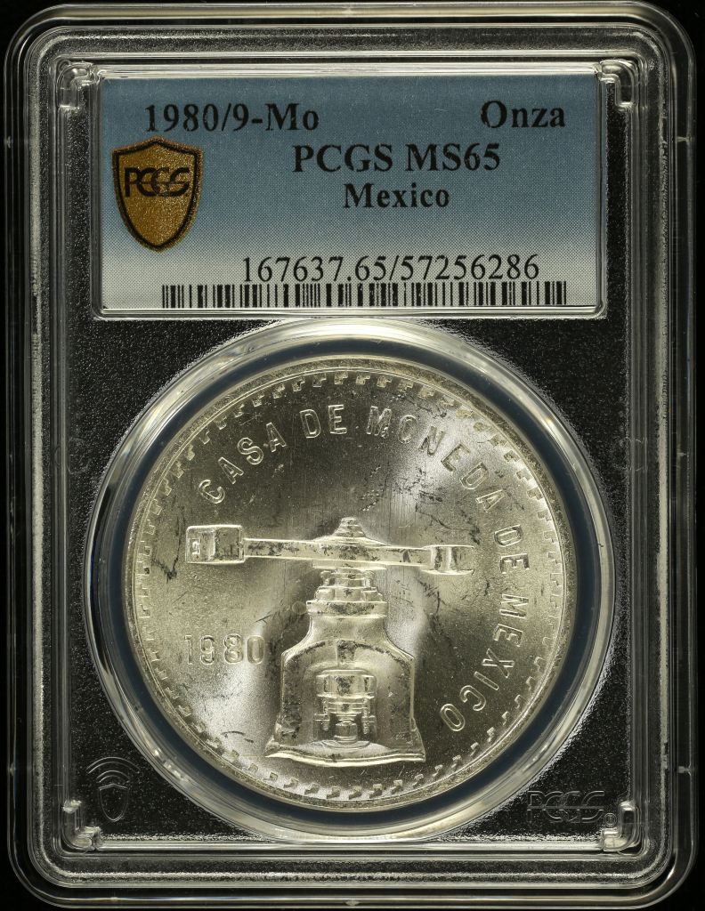 Modern Silver & Minors Onza 1980/9 Mo PCGS MS65 0152066