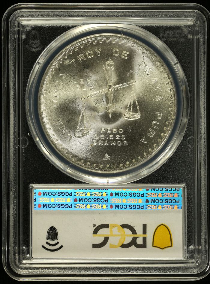 Modern Silver & Minors Onza 1980/9 Mo PCGS MS65 0152066Modern Silver & Minors Onza 1980/9 Mo PCGS MS65 0152066 - Image 2