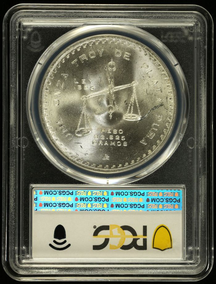Modern Silver & Minors Onza 1980 Mo PCGS MS64 0152079Modern Silver & Minors Onza 1980 Mo PCGS MS64 0152079 - Image 2