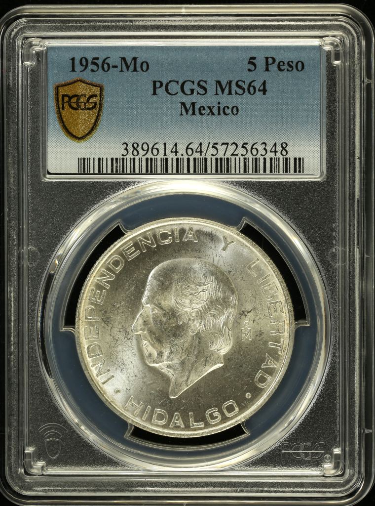Modern Silver & Minors 5 Peso 1956 Mo PCGS MS64 0152096