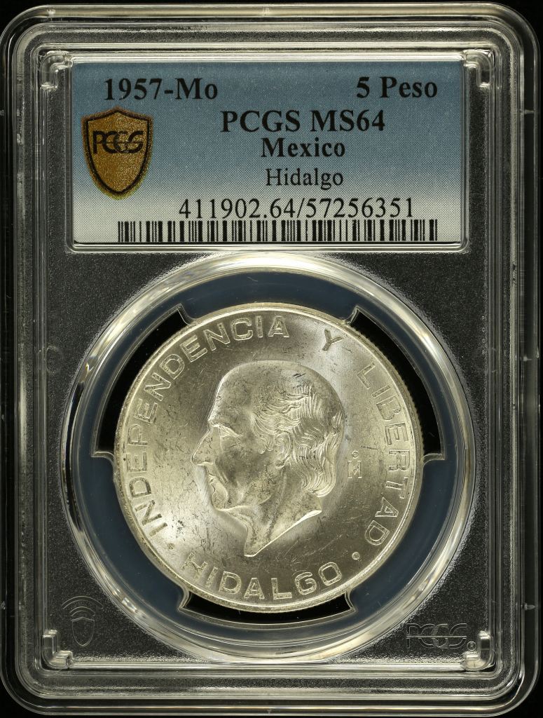 Modern Silver & Minors 5 Peso 1957 Mo PCGS MS64 0152109