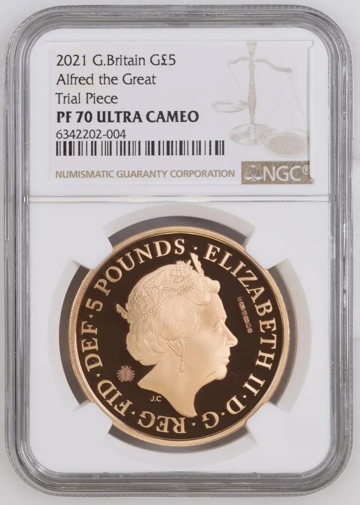 UK (Great Britain) Gold 5 Pounds 2021 NGC PF70 Ultra Cameo 0152355